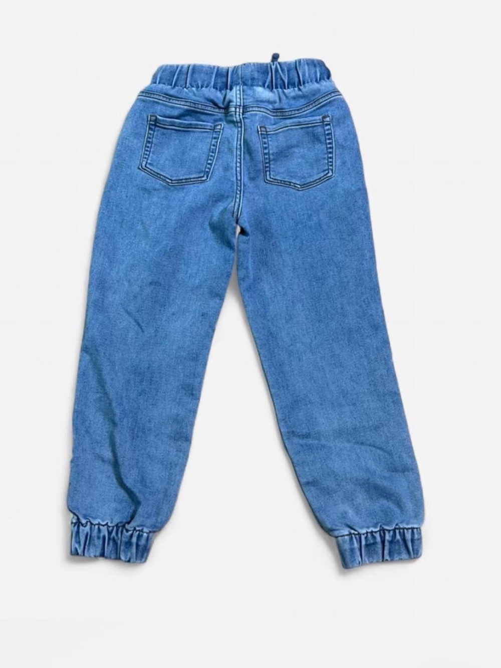 Cat & Jack Blue Denim Jogger Pants 7/8 little girl - Picture 3 of 3